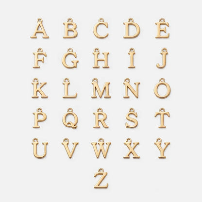 Letras disponíveis A–Z para personalização del collar