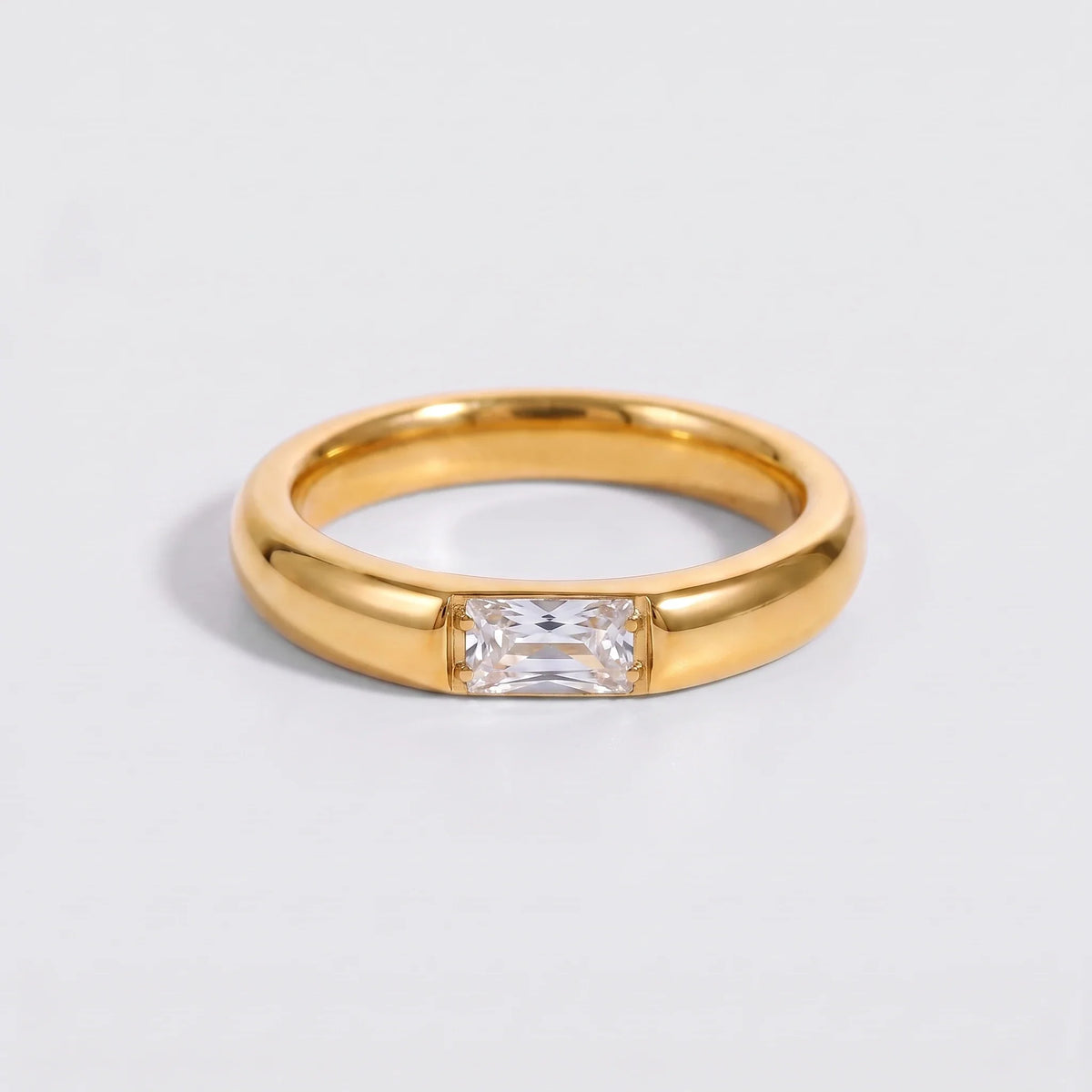 Anillo piedra de nacimiento Abril — Diamante