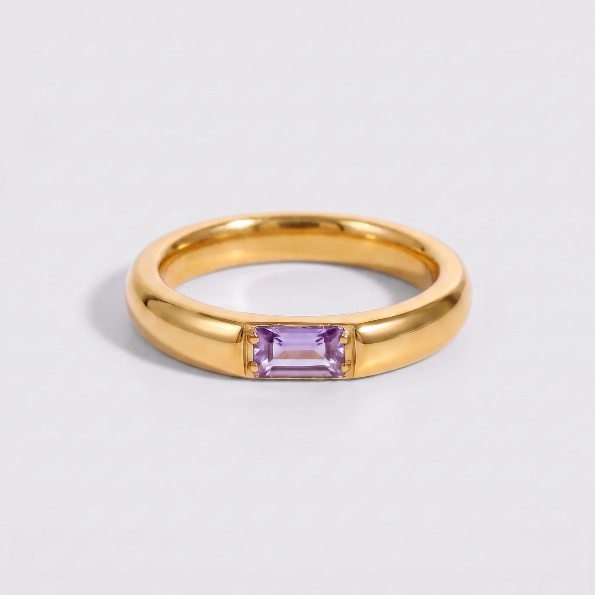 Anillo piedra de nacimiento Diciembre — Topacio azul