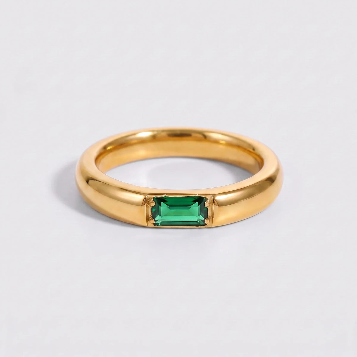 Anillo piedra de nacimiento Mayo — Esmeralda