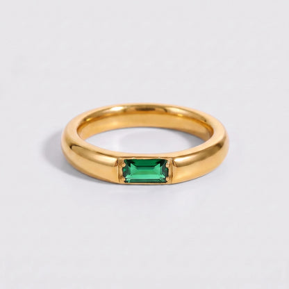 Anillo piedra de nacimiento Mayo — Esmeralda