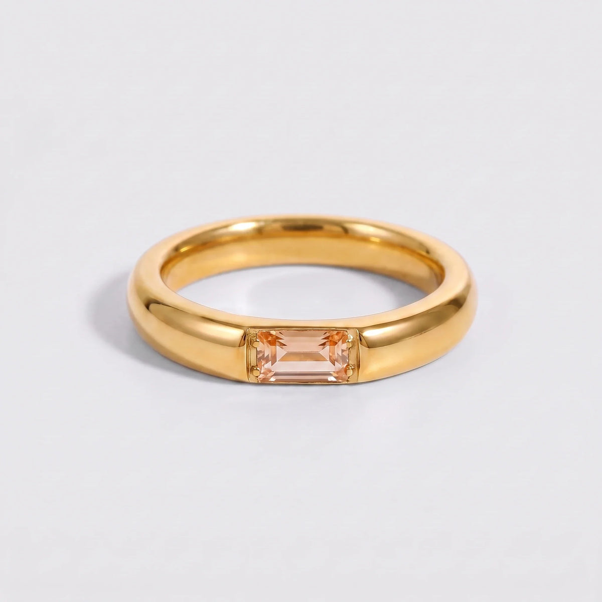 Anillo piedra de nacimiento Noviembre — Citrino