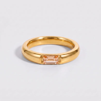 Anillo piedra de nacimiento Noviembre — Citrino