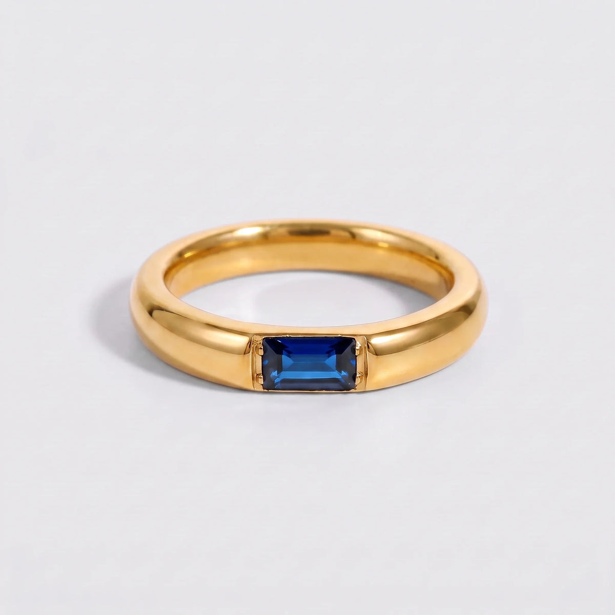 Anillo piedra de nacimiento Septiembre — Zafiro
