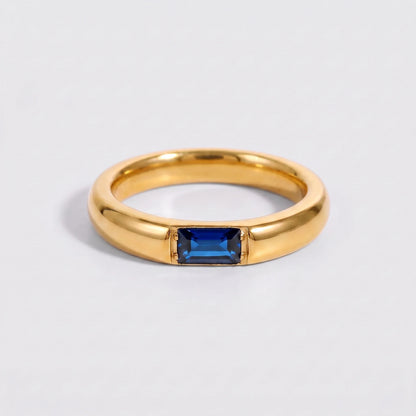 Anillo piedra de nacimiento Septiembre — Zafiro