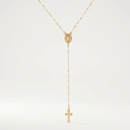 Collar Ave María Dorado