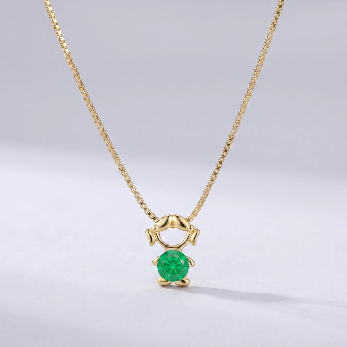 Collar abalorio niña Mayo — Esmeralda