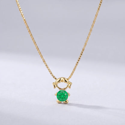 Collar abalorio niña Mayo — Esmeralda