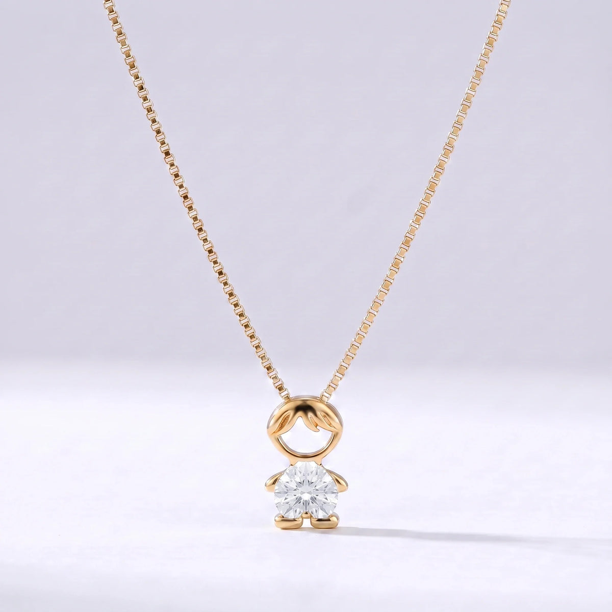 Collar abalorio niño Abril — Diamante