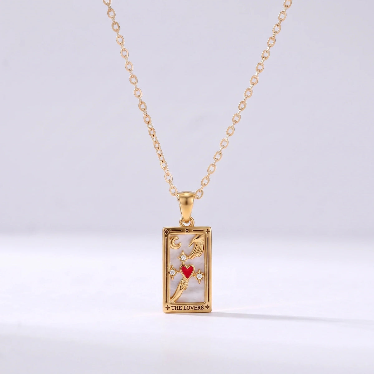 Collar cartas de tarot Los Enamorados