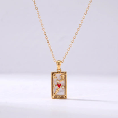 Collar cartas de tarot Los Enamorados