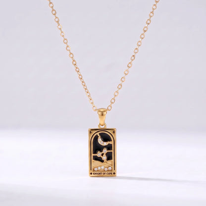 Collar cartas de tarot El Caballero