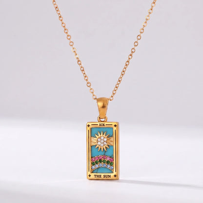 Collar cartas de tarot El Sol