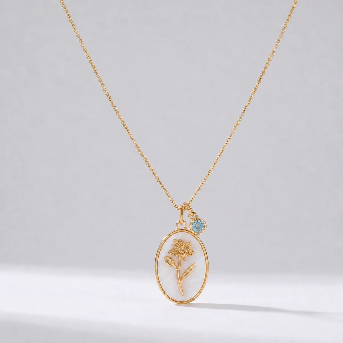 Collar flor del mes Marzo — Narciso