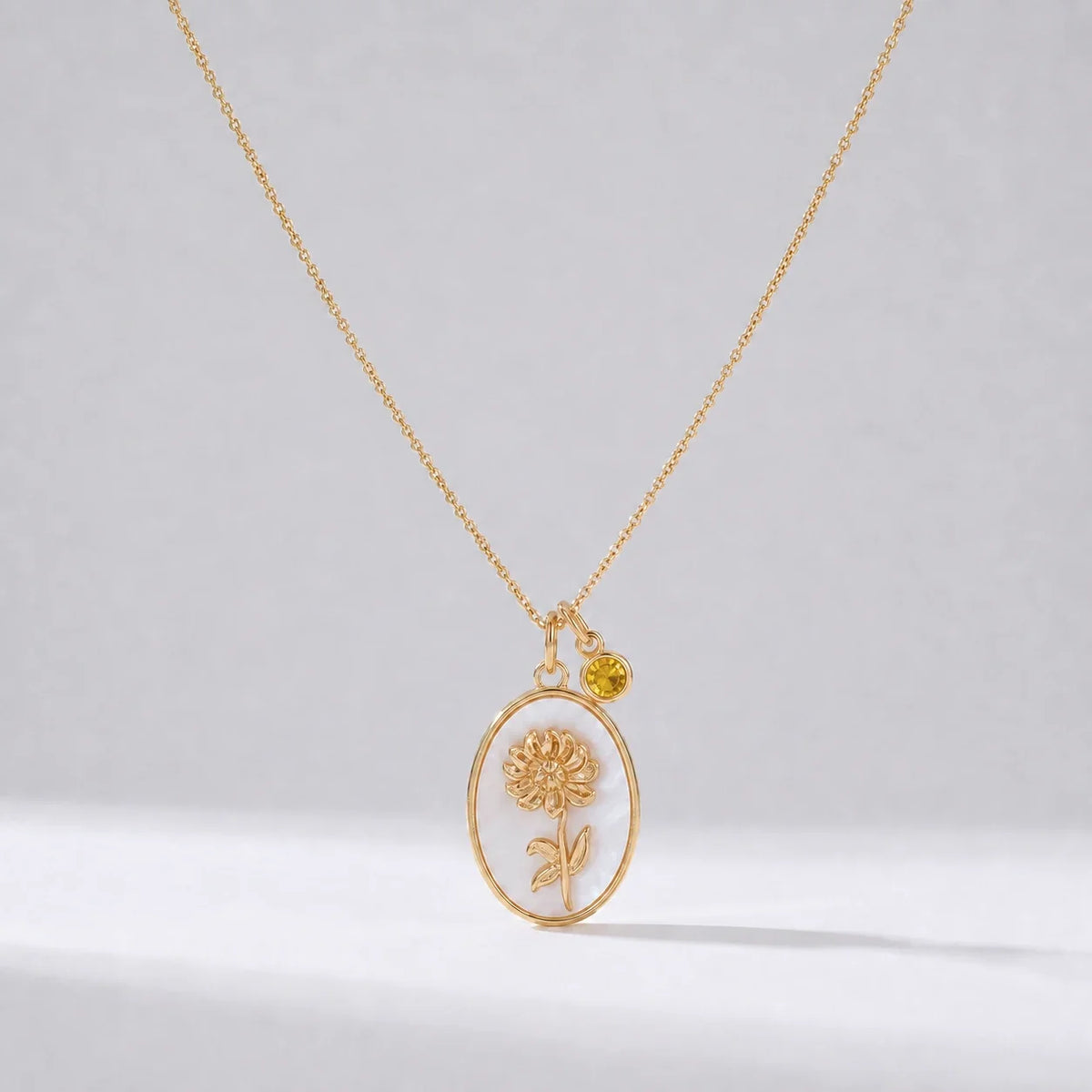 Collar flor del mes Noviembre — Crisântemo