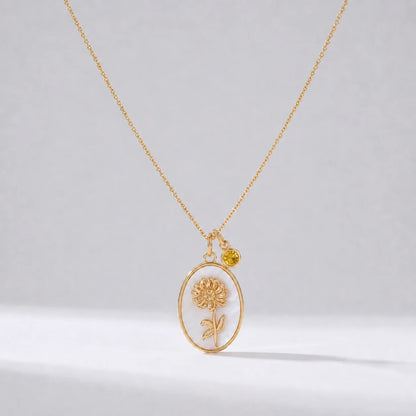 Collar flor del mes Noviembre — Crisântemo