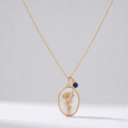 Collar flor del mes Septiembre — Aster