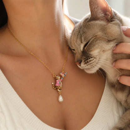 Collar Gato y Cão — modelo Gato en uso