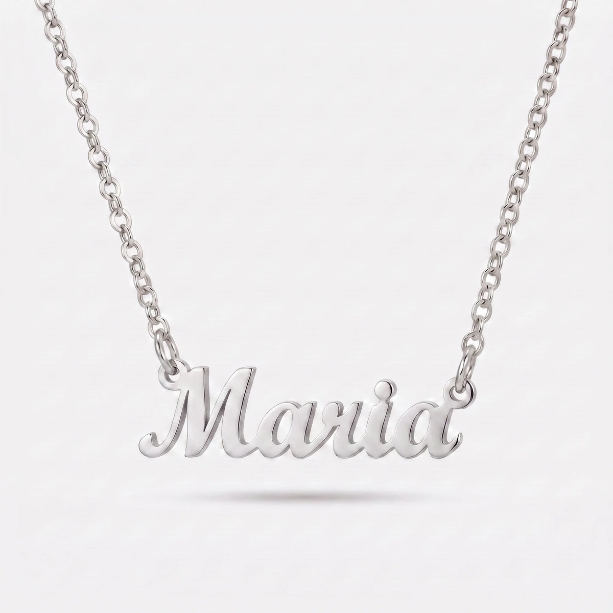 Collar con Nombres Personalizados Plateado — 1 Nombre