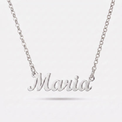 Collar con Nombres Personalizados Plateado — 1 Nombre