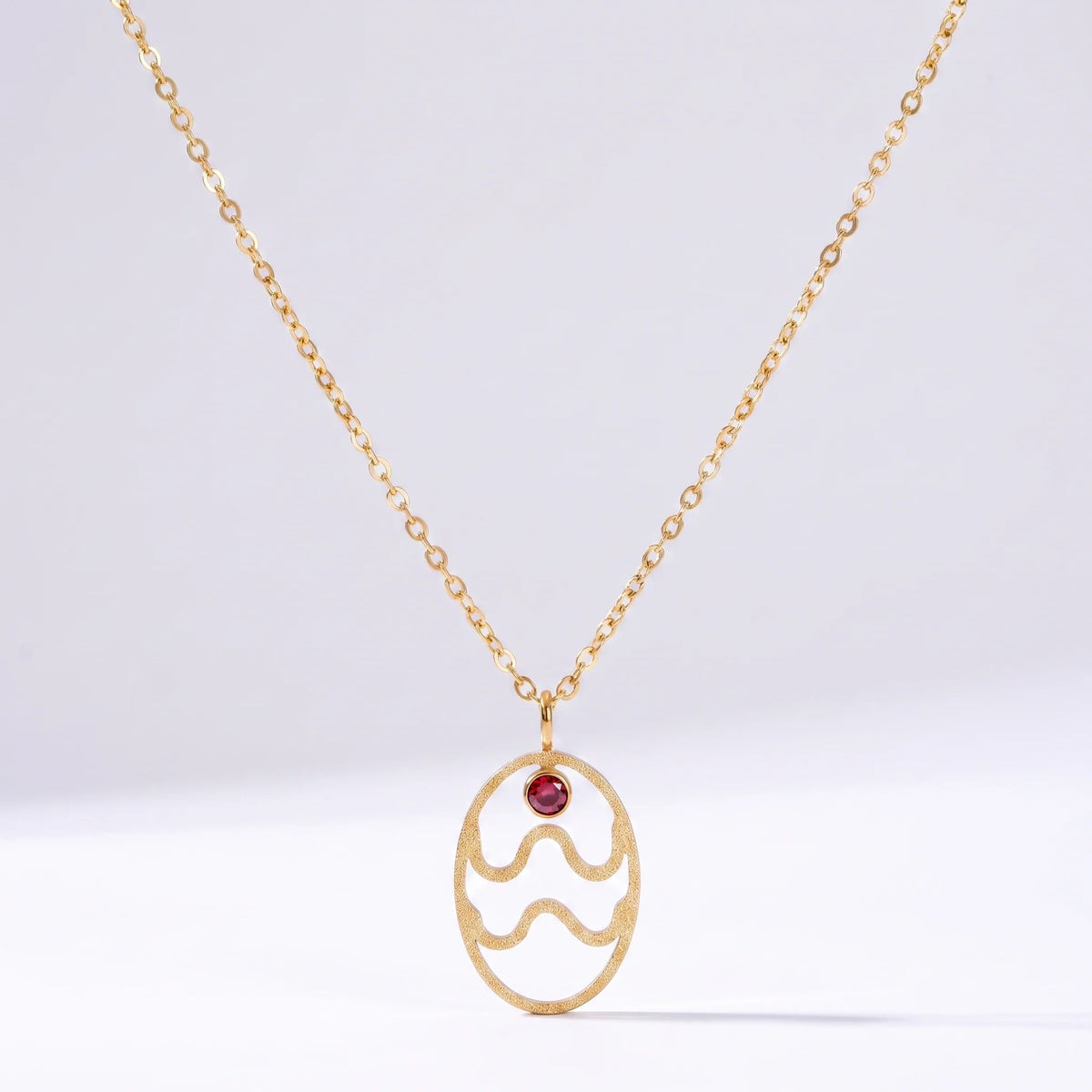 Collar signo del zodíaco con runa Acuario