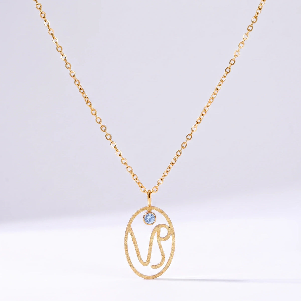 Collar signo del zodíaco con runa Capricornio
