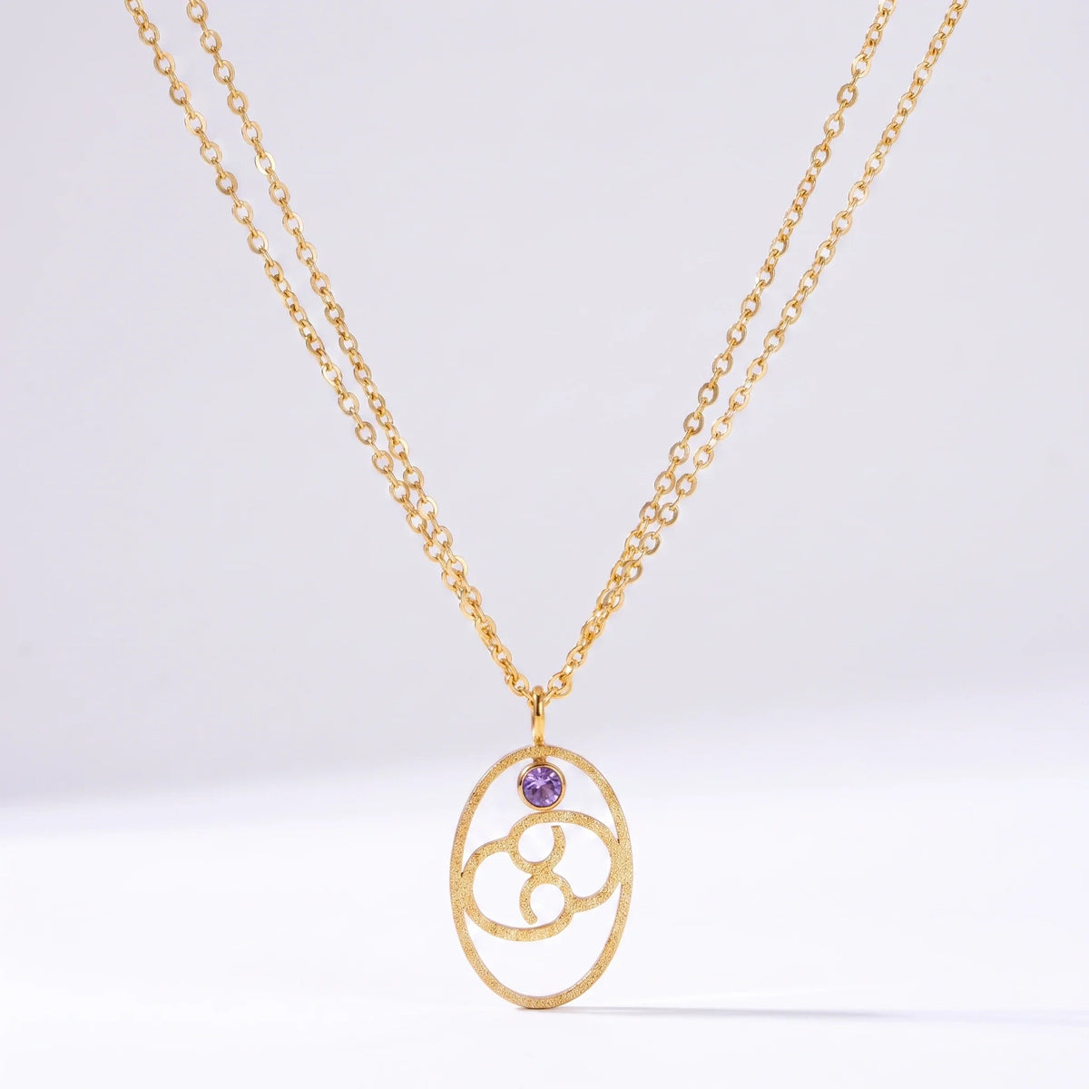 Collar signo del zodíaco con runa Cáncer