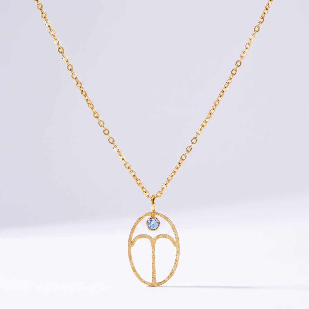 Collar signo del zodíaco con runa Aries