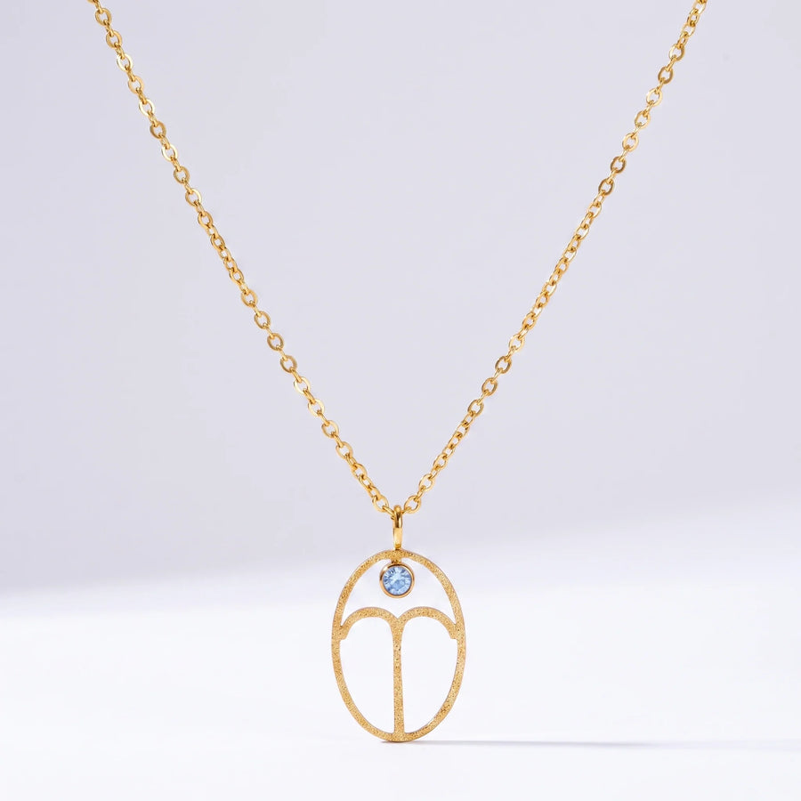 Collar signo del zodíaco con runa Aries