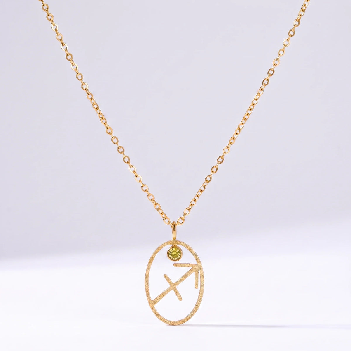 Collar signo del zodíaco con runa Sagitario
