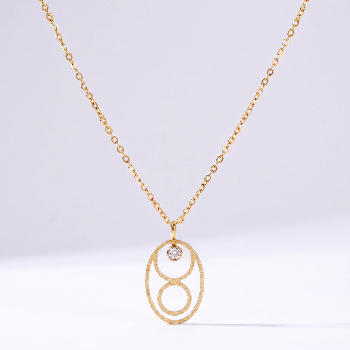 Collar signo del zodíaco con runa Tauro