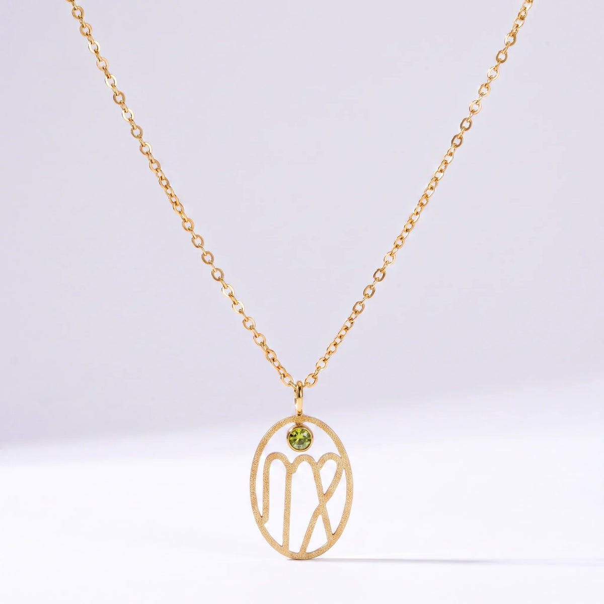 Collar signo del zodíaco con runa Virgo