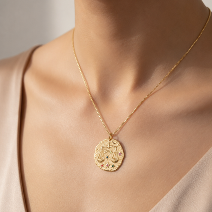 Collar Medallón del Zodíaco