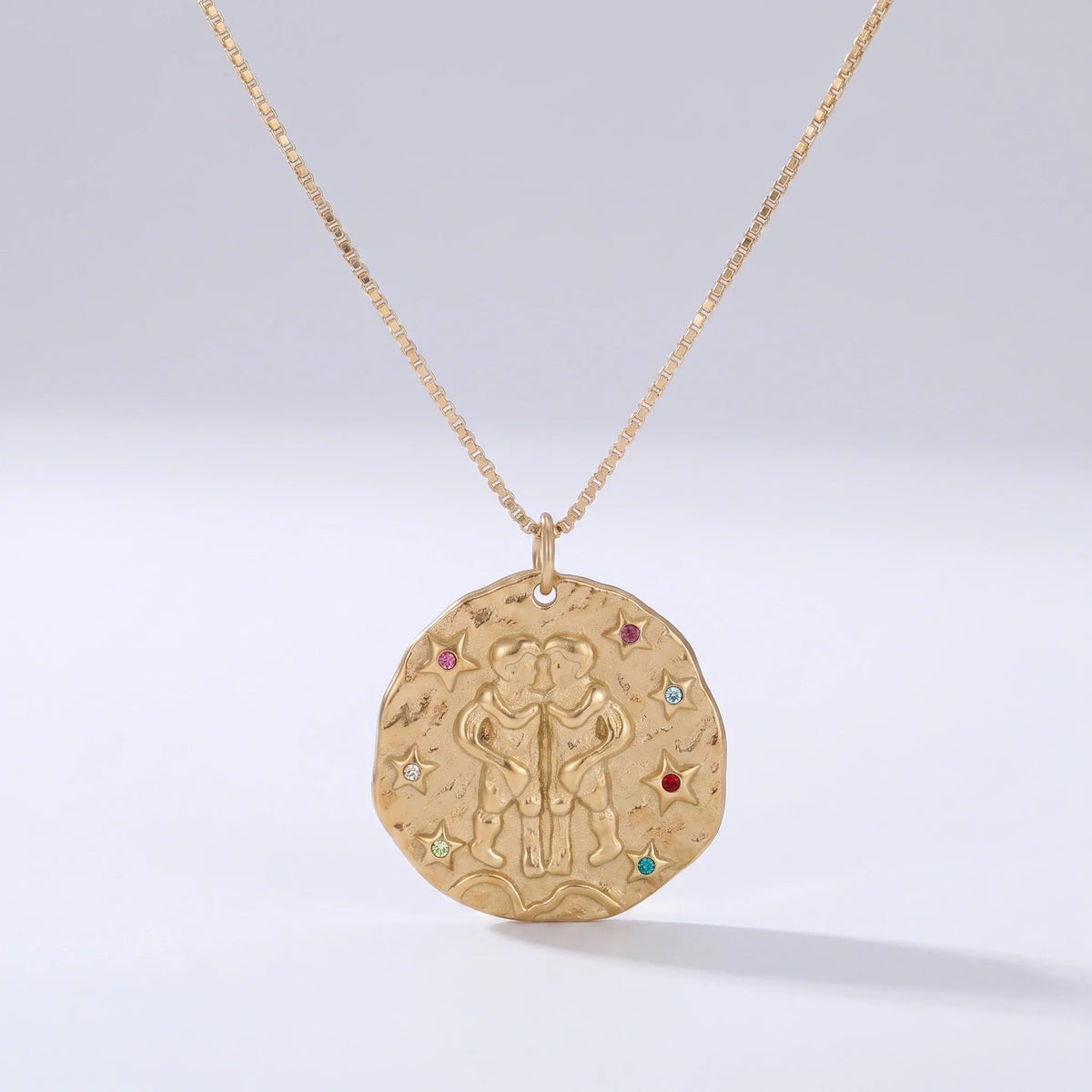 Collar signo rústico Géminis