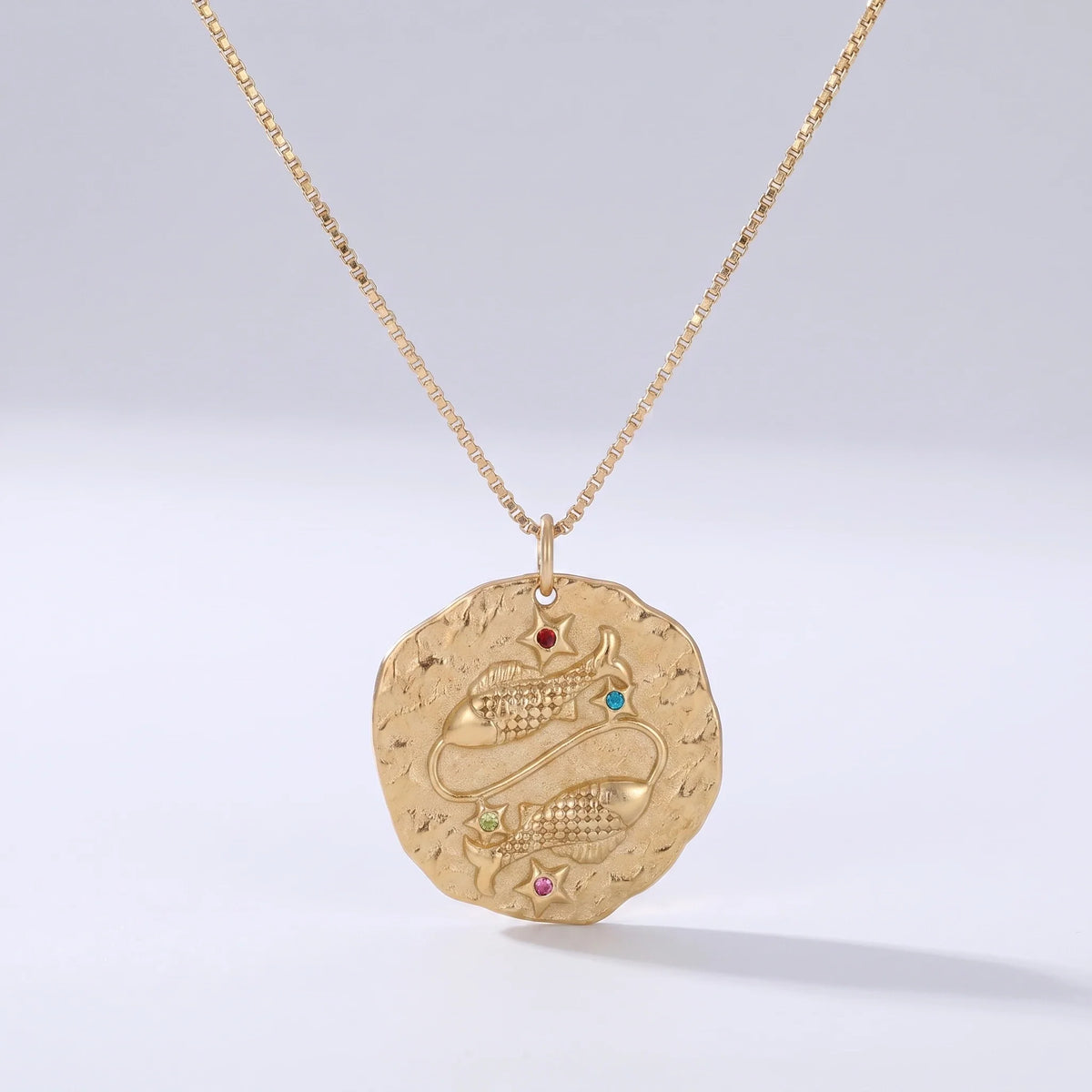 Collar signo rústico Piscis
