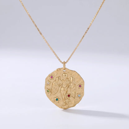 Collar signo rústico Virgo