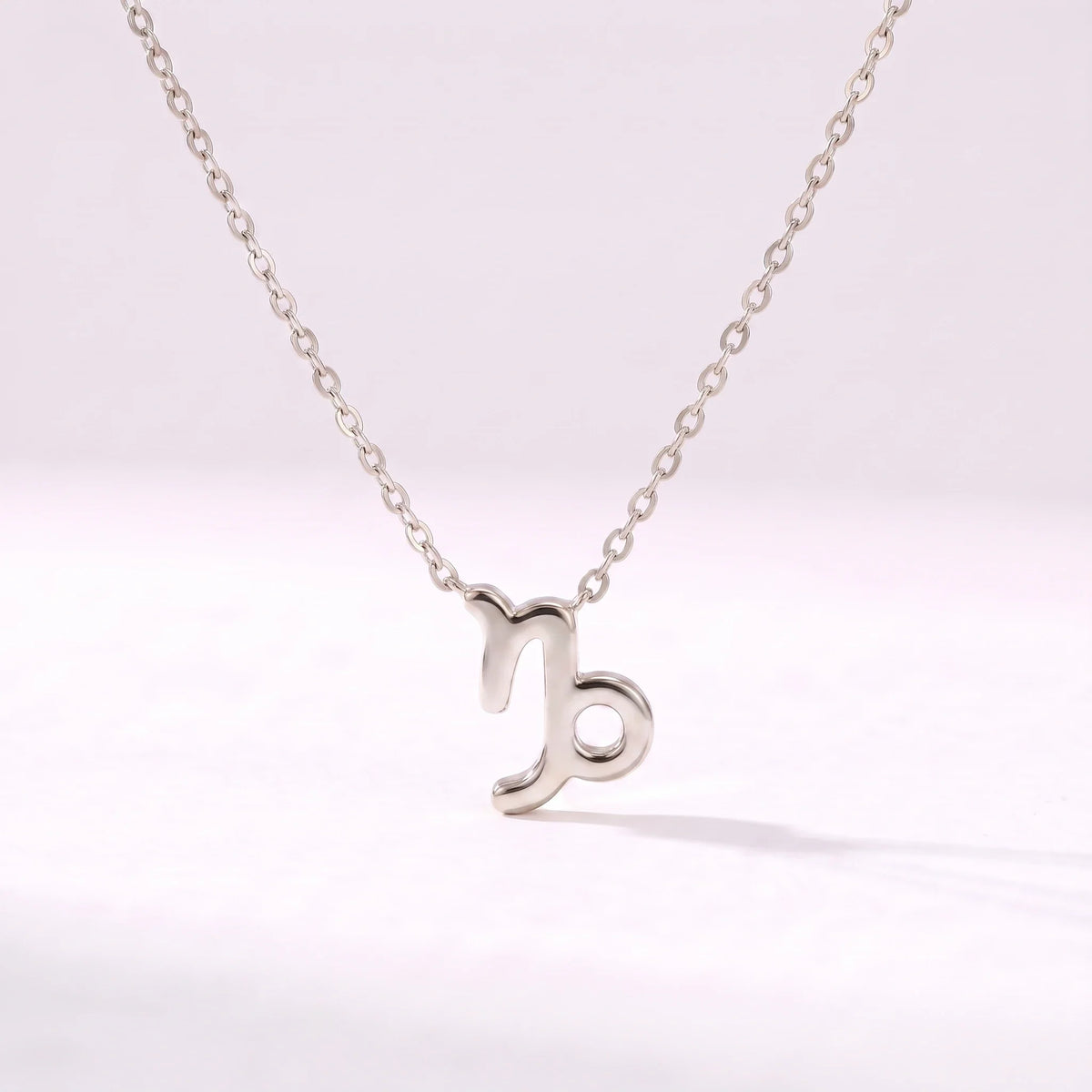 Collar símbolo del zodíaco Capricornio plateado