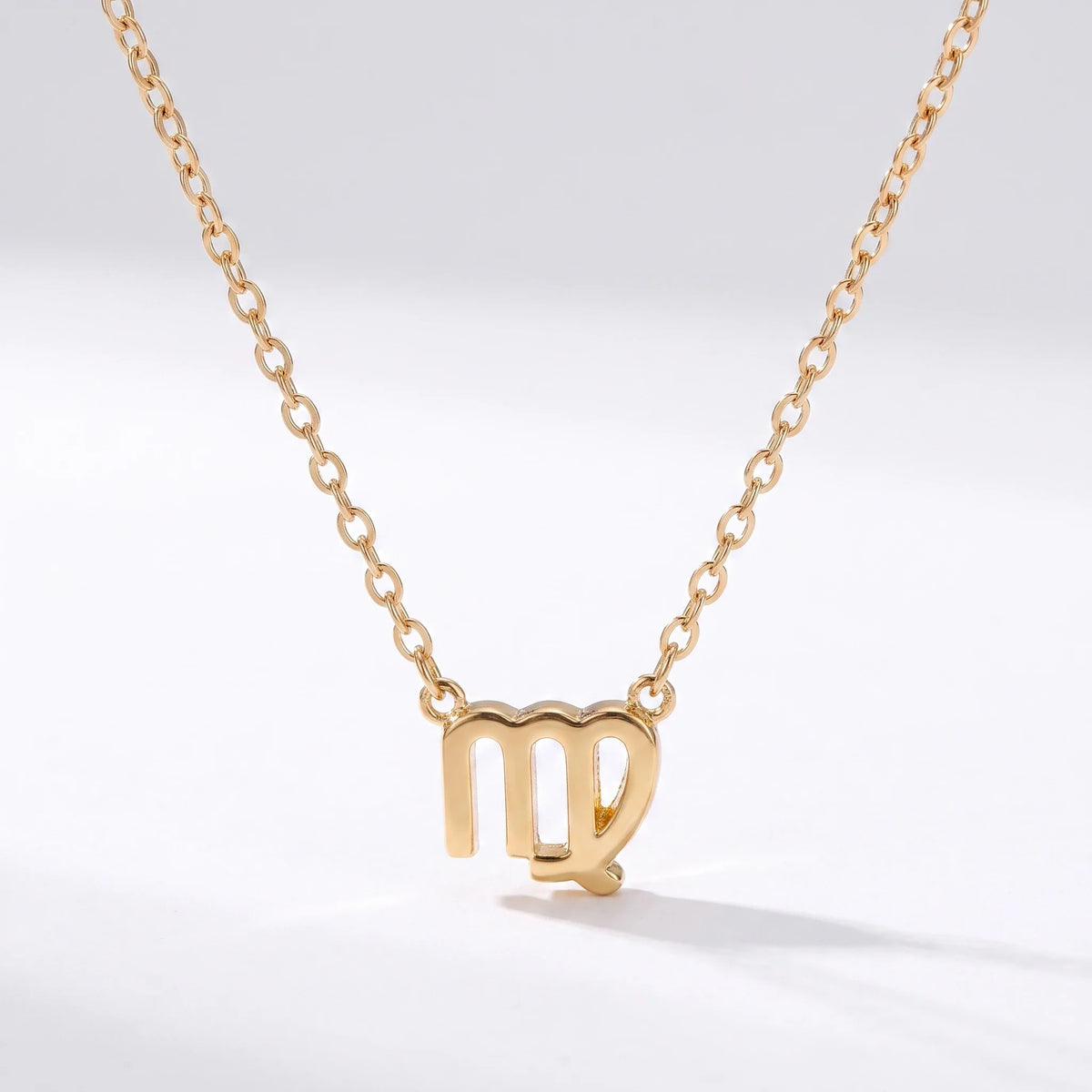 Collar símbolo del zodíaco Virgo dorado