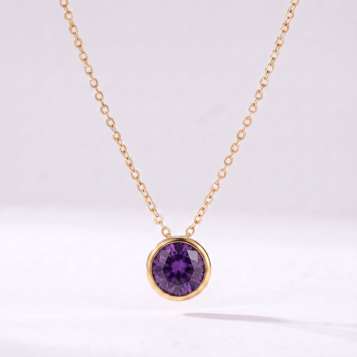 Collar piedra de nacimiento Junio — Alejandrita dorado