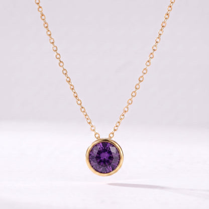 Collar piedra de nacimiento Junio — Alejandrita dorado