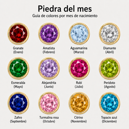 Guía de colores por mes de nacimiento