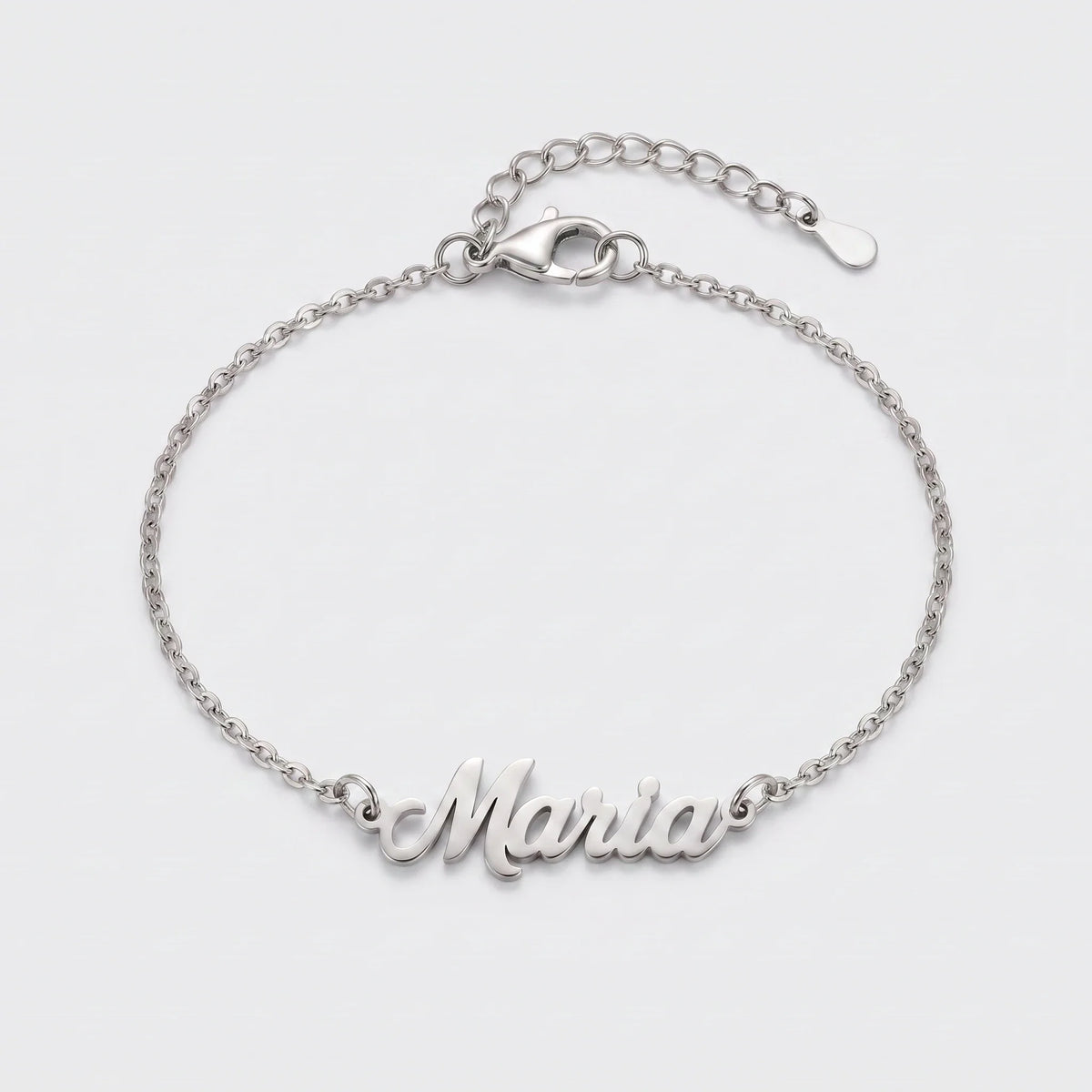Pulsera con Nombres Personalizados Plateada — 1 Nombre