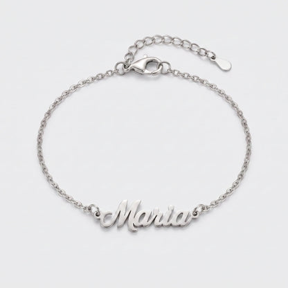 Pulsera con Nombres Personalizados Plateada — 1 Nombre