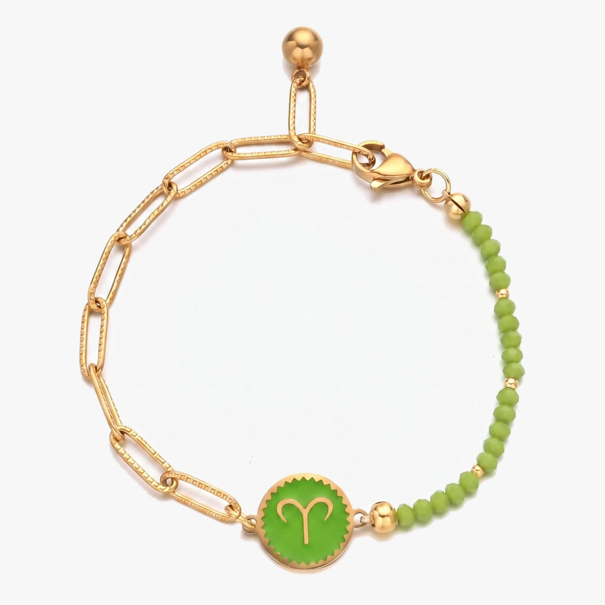 Pulsera del signo Aries con piedras naturales de Granate